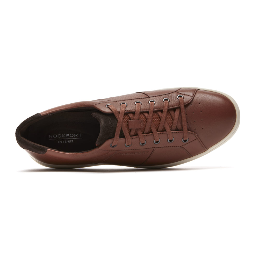 Rockport Singapore Mens Sneakers - Jarvis Lace-to-Toe Brown - IS8250473